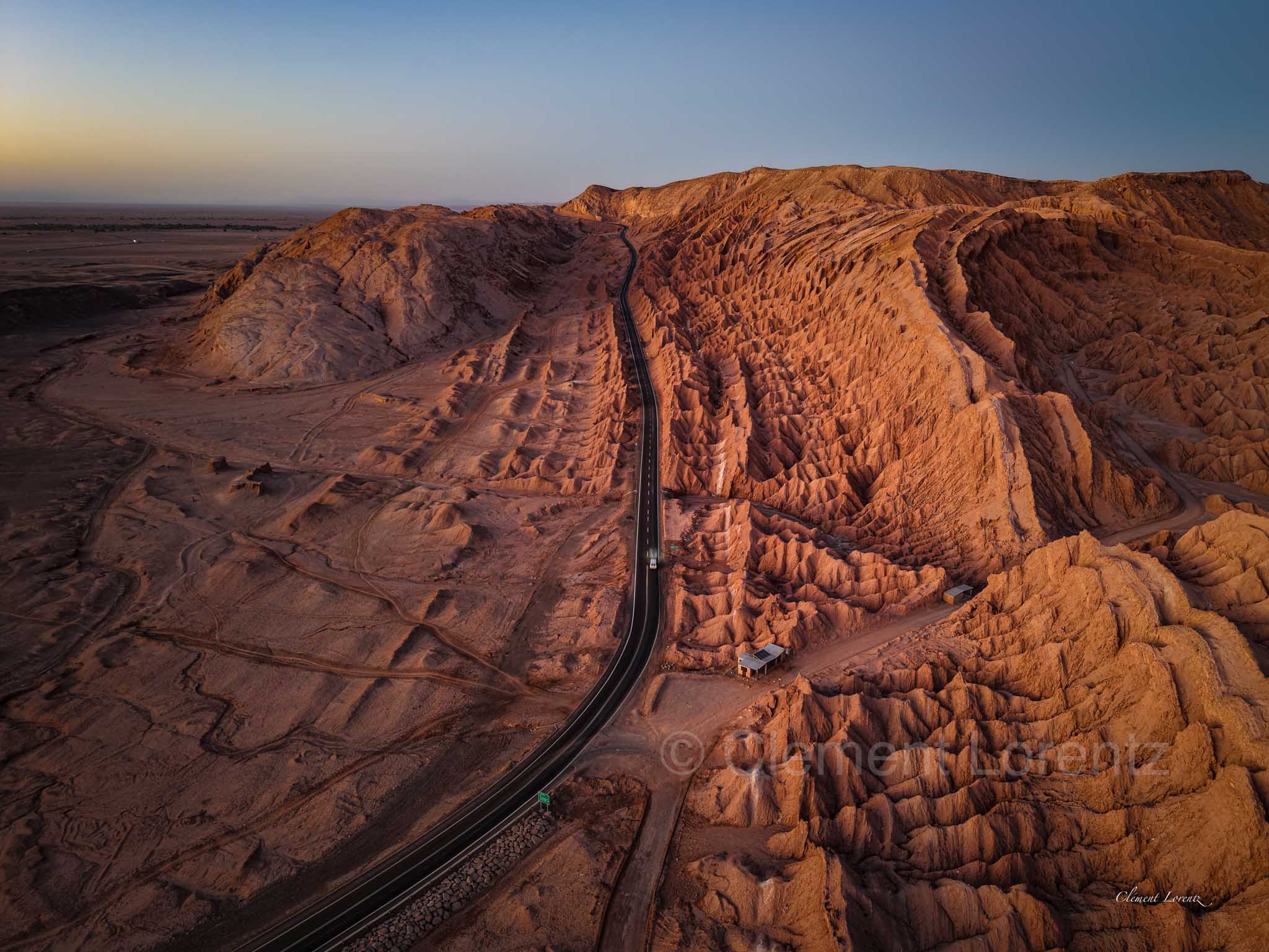 Road to San Pedro de Atacama by Clement Lorentz