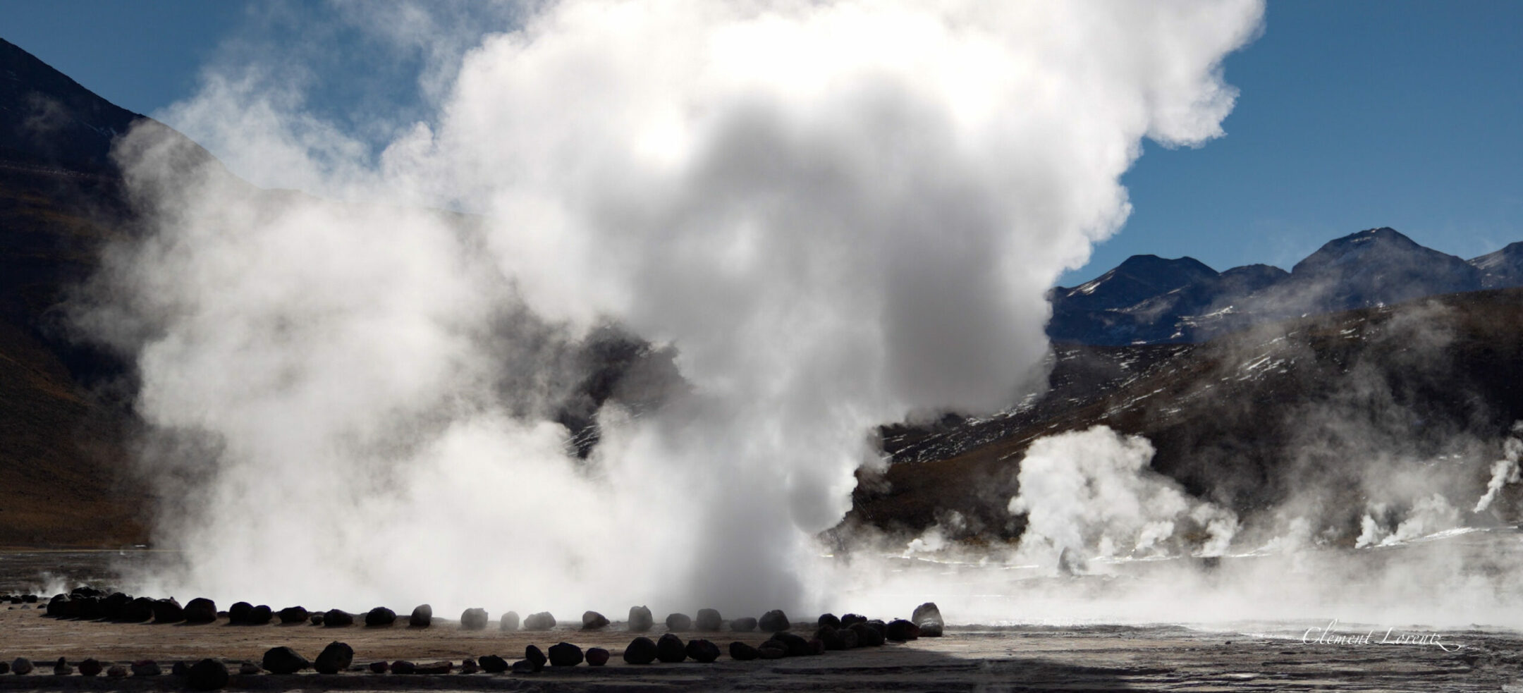 Geysers El Tatio Atacama The El Tatio geysers close to San Pedro de Atacama in Chile.