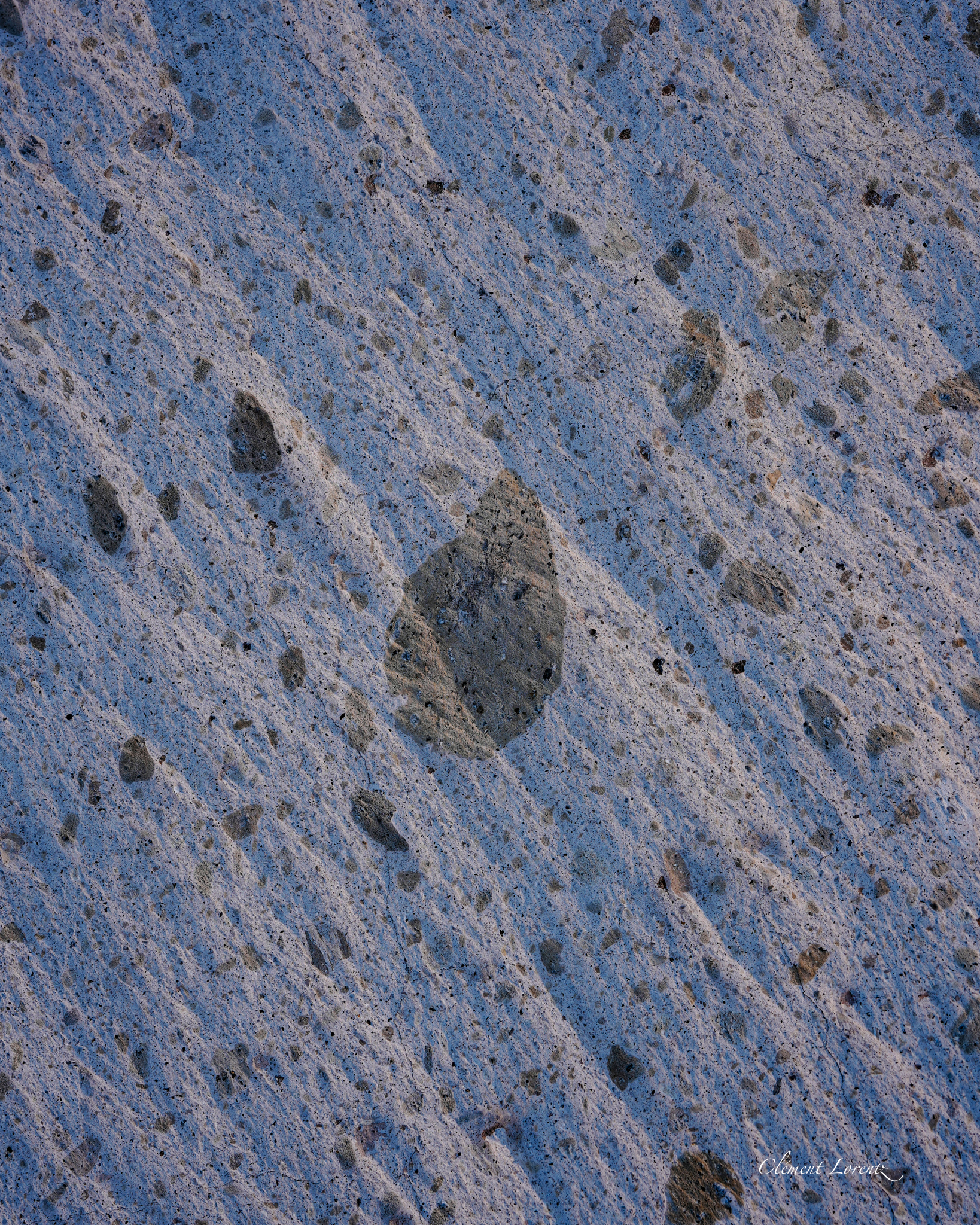 Close-up of the textures and hollows of Campo de Piedra Pomez, sculpted by the wind.