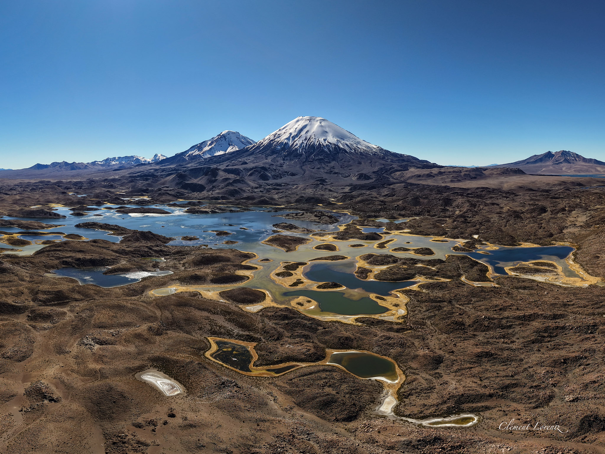 Cotacotani Lagoons in Lauca National Park, Chile
