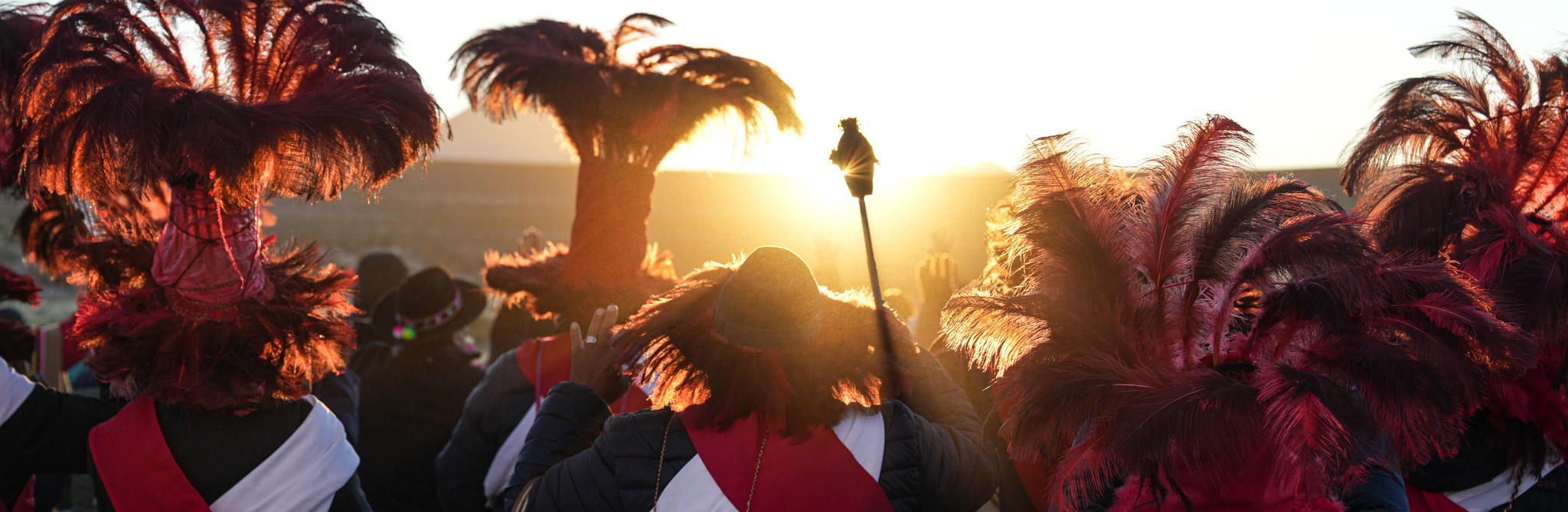 Machaq Mara ceremony at sunrise in northern Chile