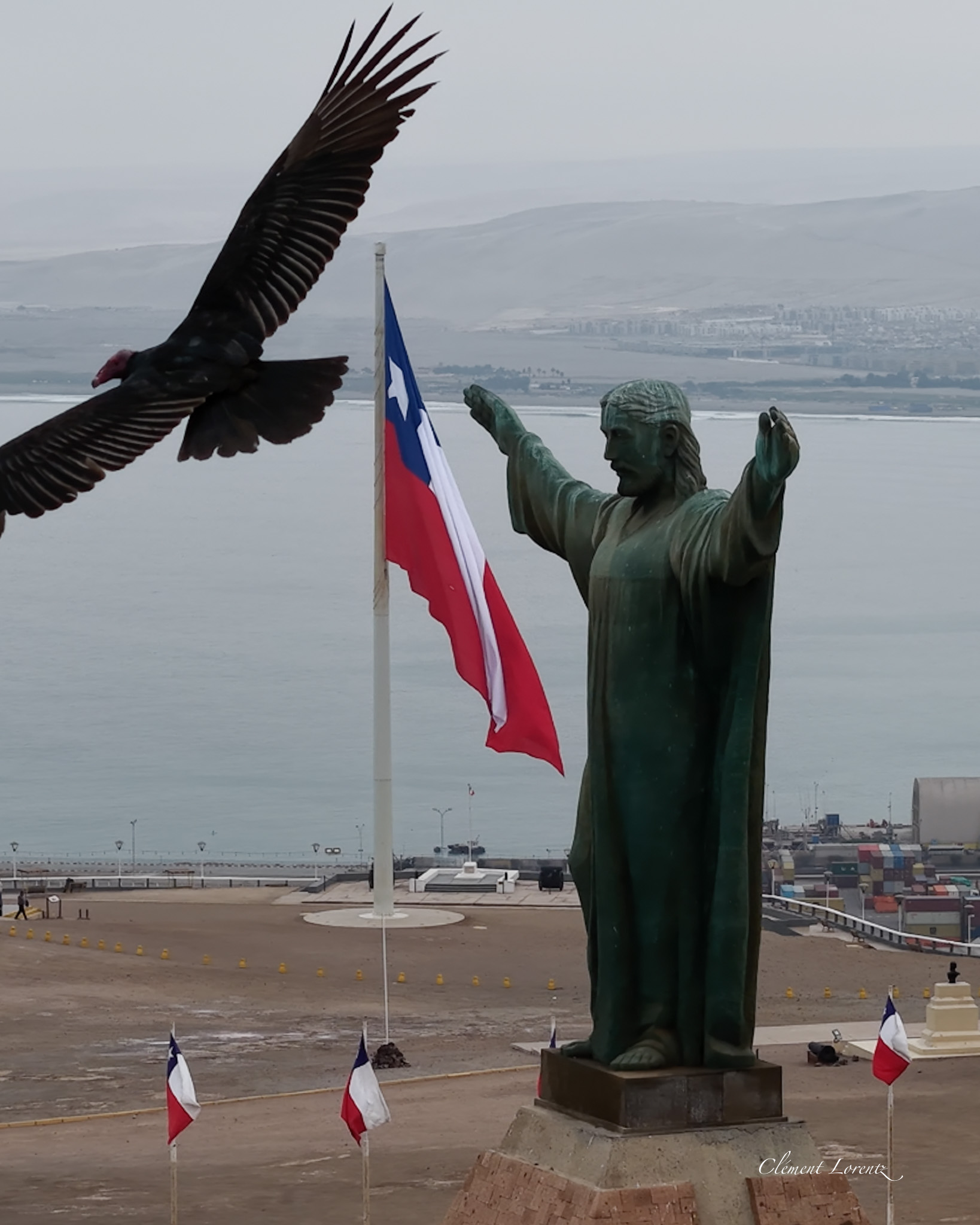 View from Morro de Arica overlooking the Pacific Ocean