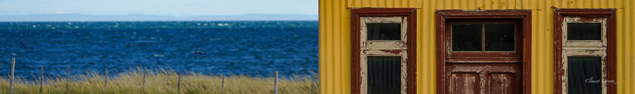 House overlooking the sea in Chilean Patagonia